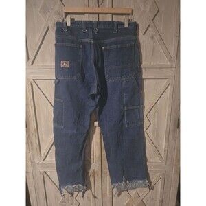 Ben Davis Jeans Mens 36 Blue Carpenter Workwear Indigo Denim Utility Baggy USA